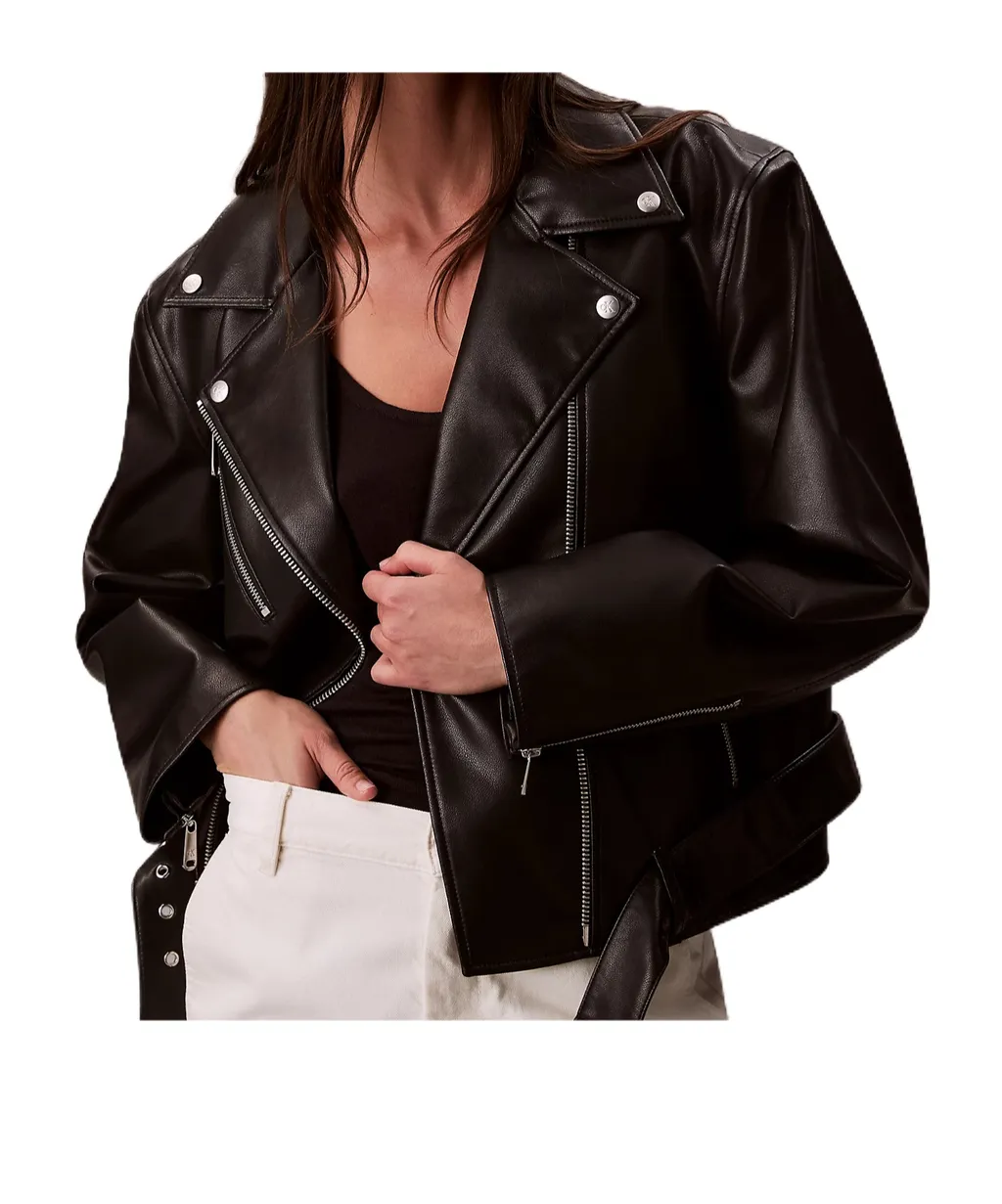 Faux Leather Biker Jacket