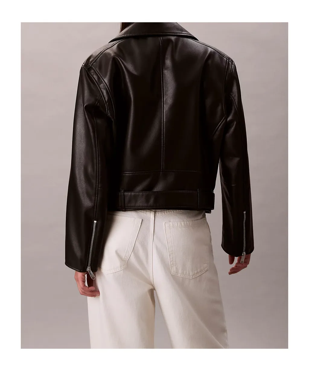 Faux Leather Biker Jacket