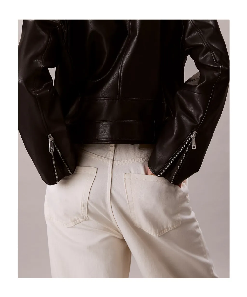 Faux Leather Biker Jacket