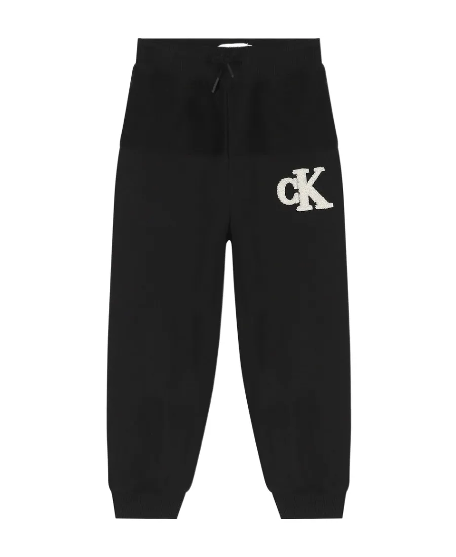 Logo-Patch Cotton Trackpants