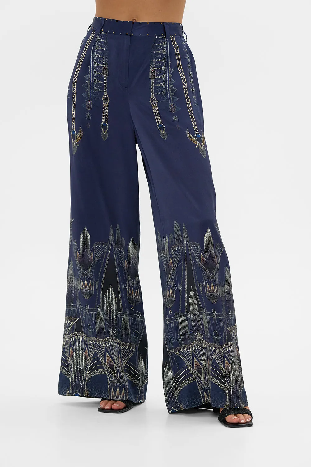 Belt-Loop Casual Pants