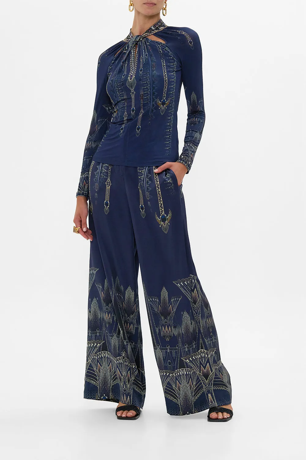 Belt-Loop Casual Pants