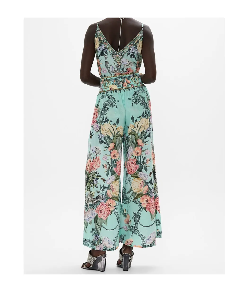 Pleated Wide-Leg Pants
