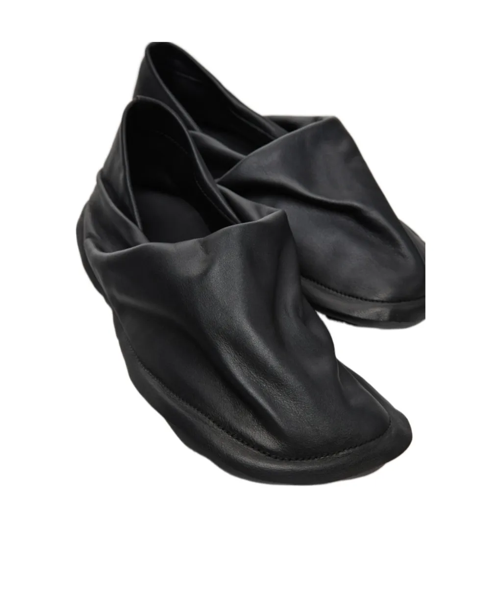 X Issey Miyake Peu Form Leather Slippers