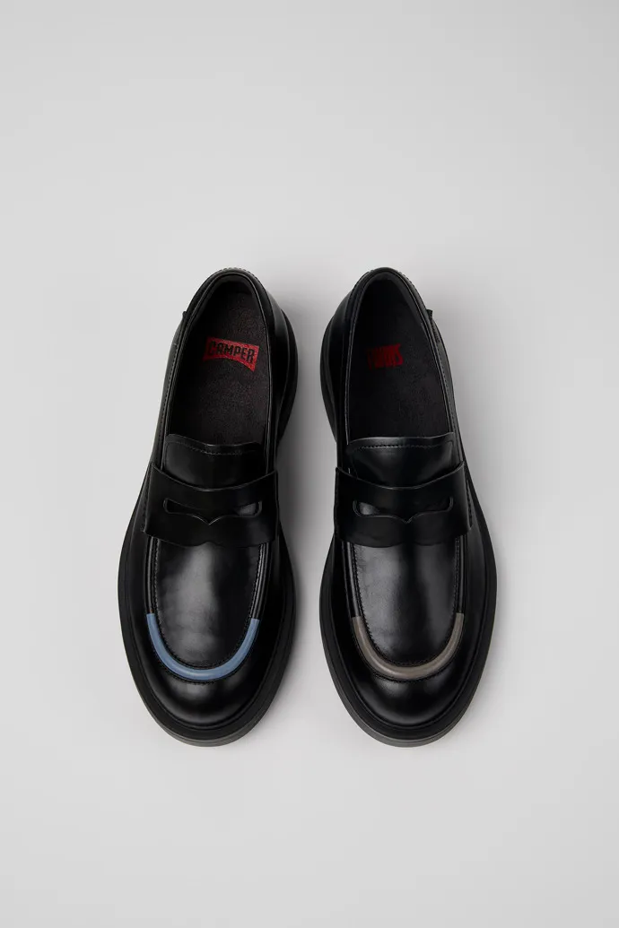 Dean Mismatched Leather Loafers