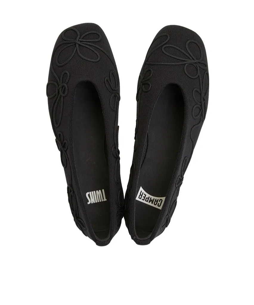 Casi Myra Embroidered Ballerina Shoes