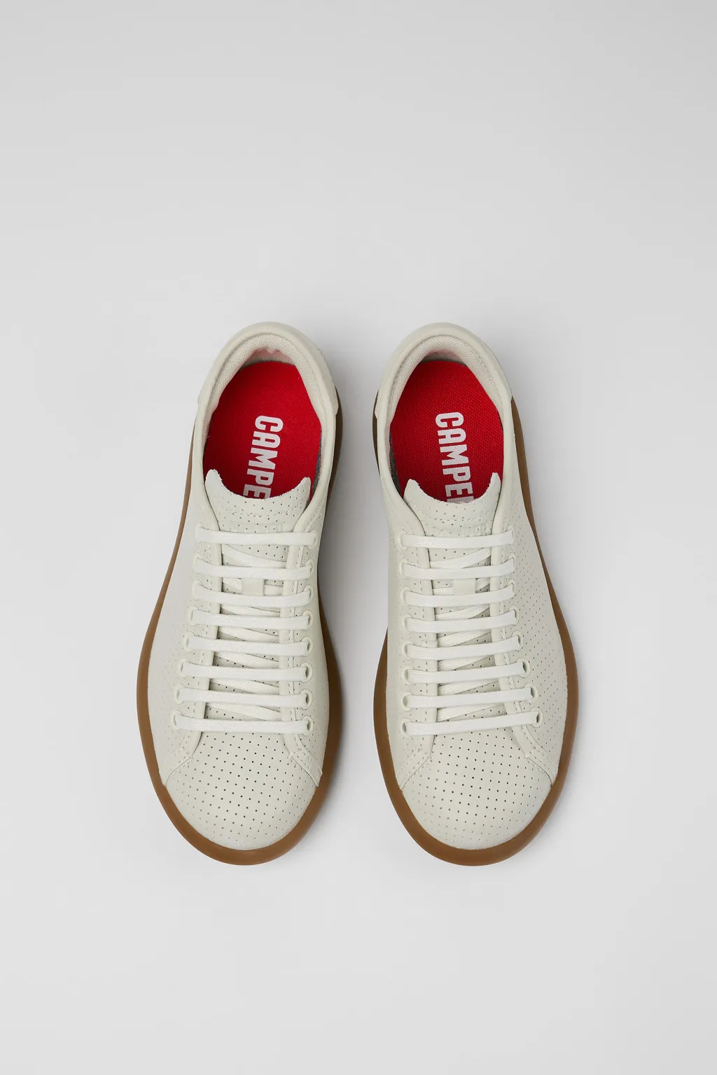 Perforated Lace-Up Sneakers