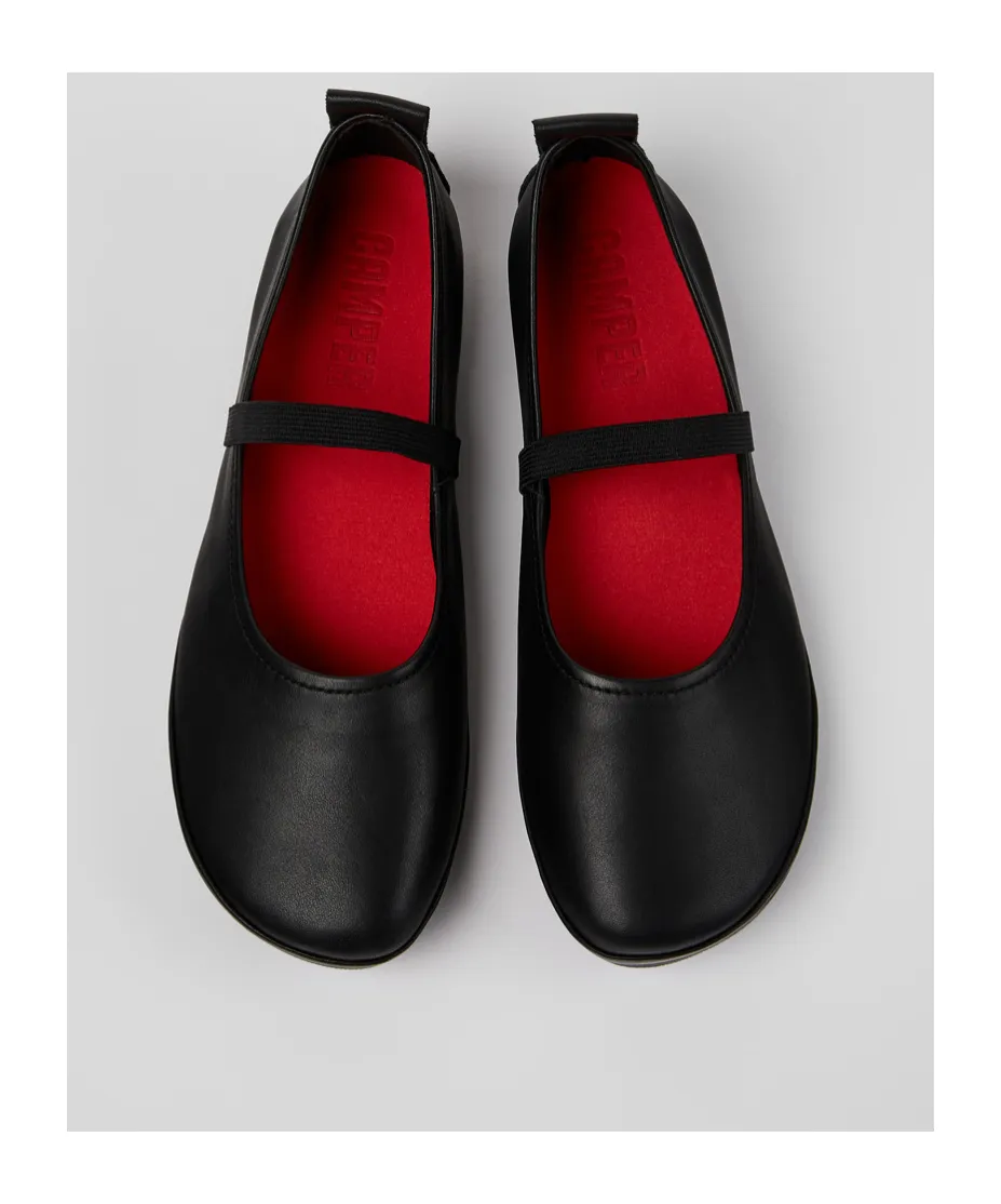 Right Nina Leather Ballerina Shoes