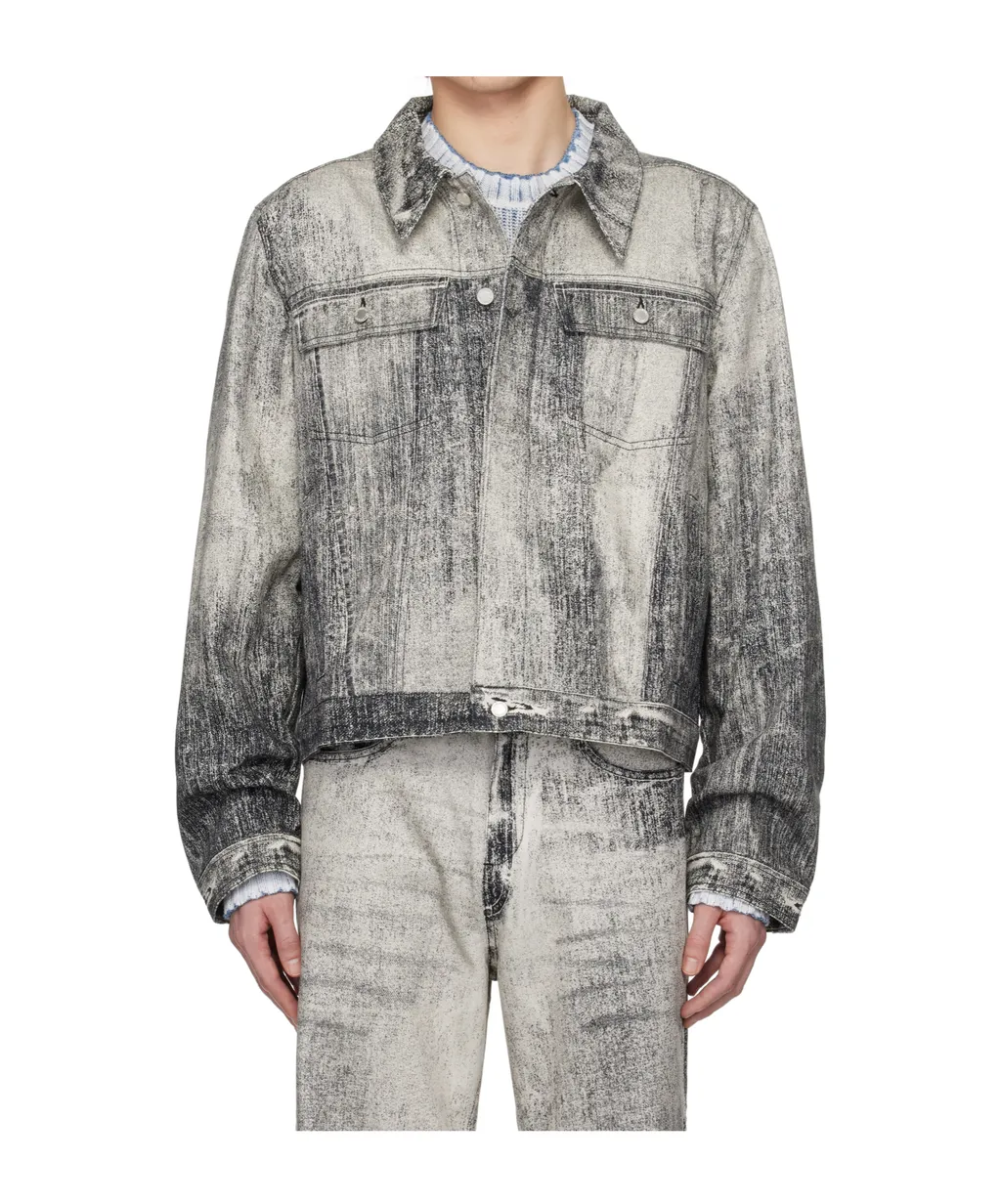 Paint Print Denim Jacket