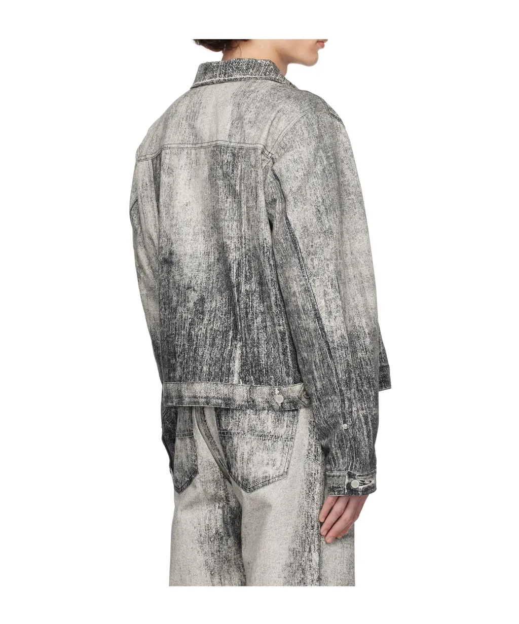 Paint Print Denim Jacket