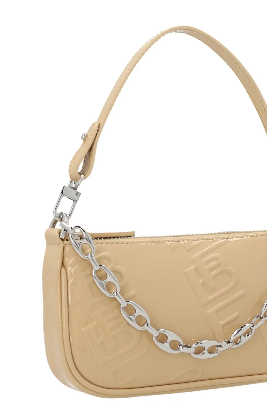 Mini Rachel Logo Embossed Shoulder Bag