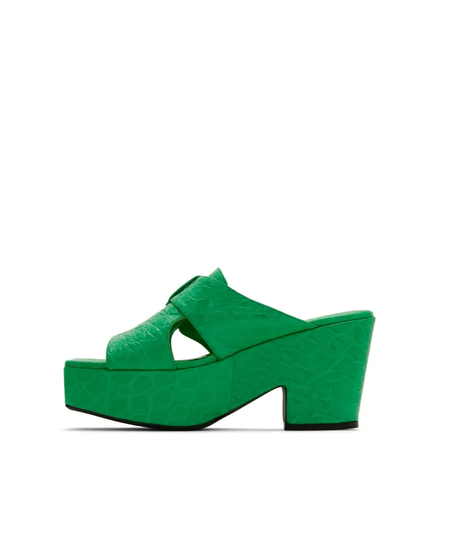 Textured Embossed High-Heeled Sandals