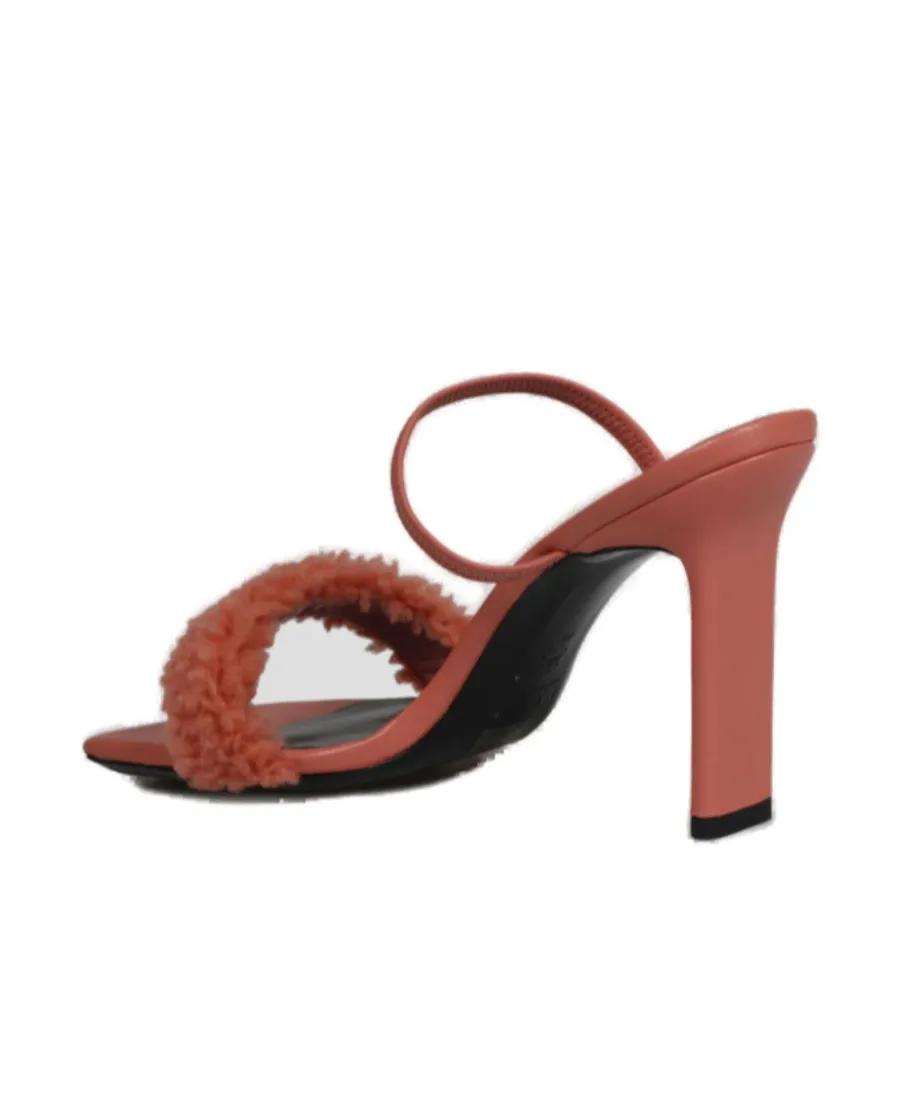 Ada Shearling-Strap Mules