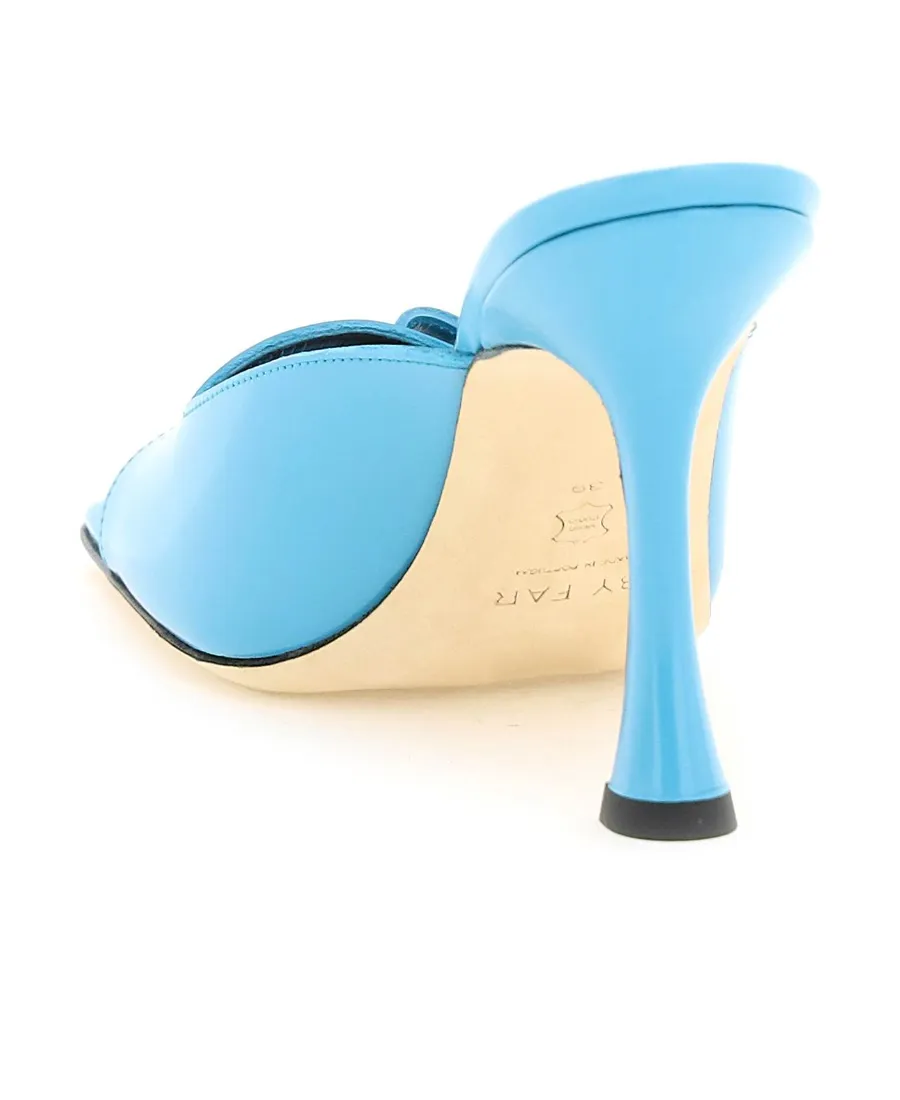 Squared-Toe Stiletto Heel Sandals