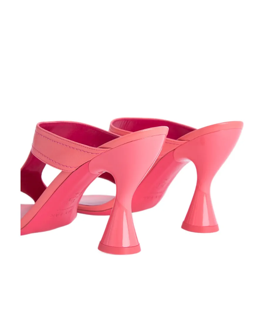 Cut-Out Heeled Slip-On Sandals