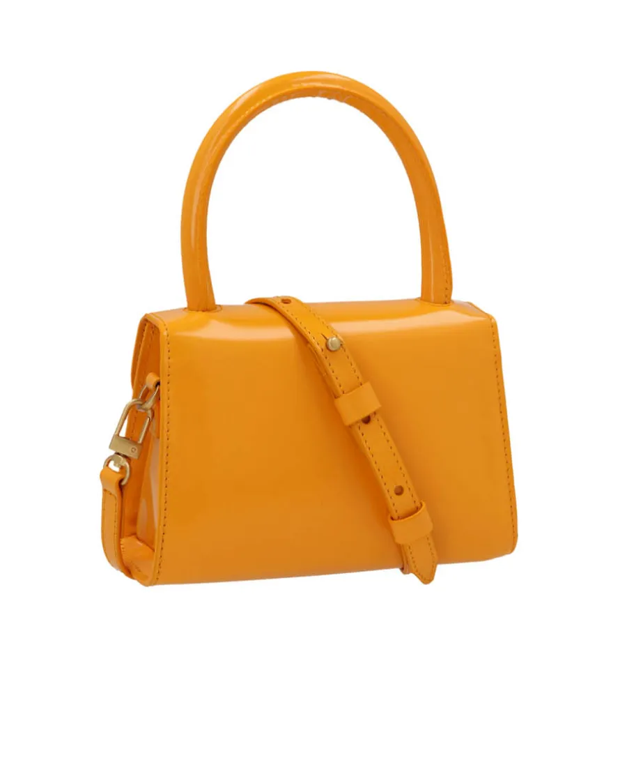 Mini Rounded Top-Handle Tote Bag