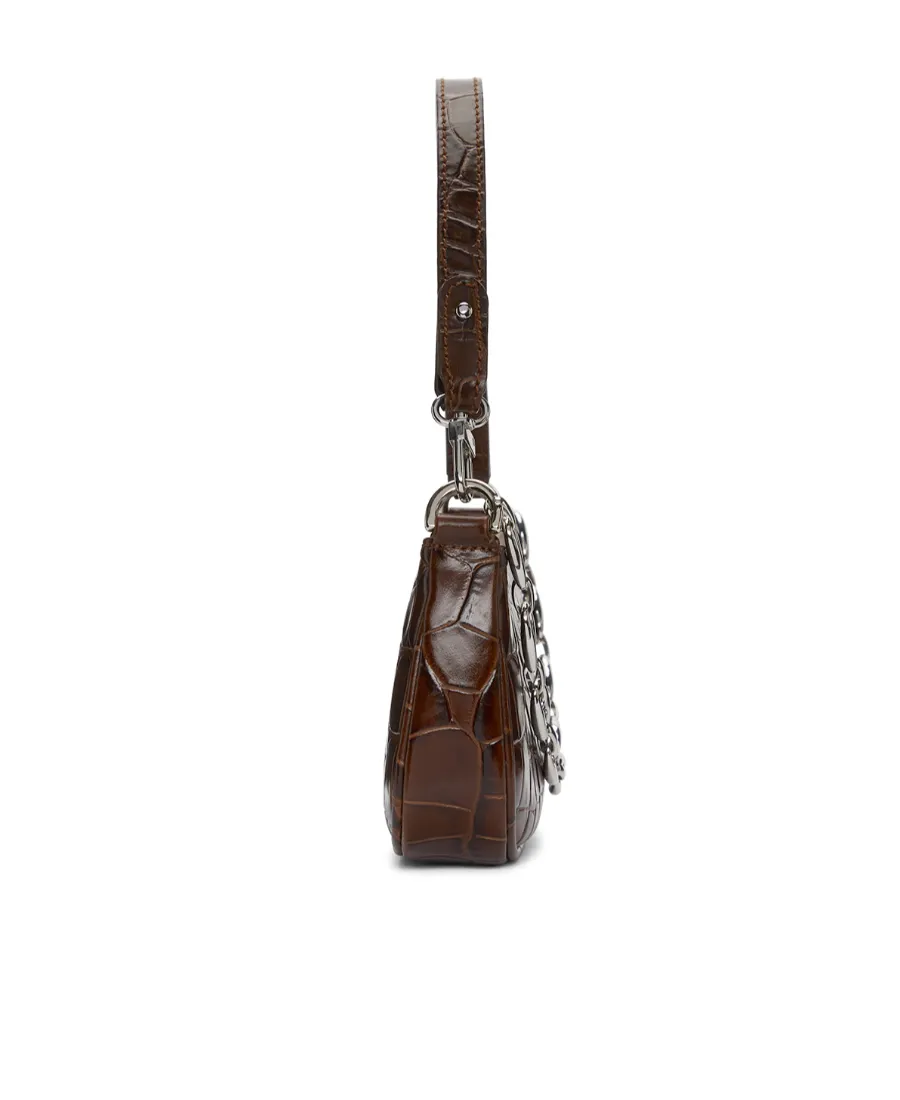 Mini Rachel Embossed Shoulder Bag