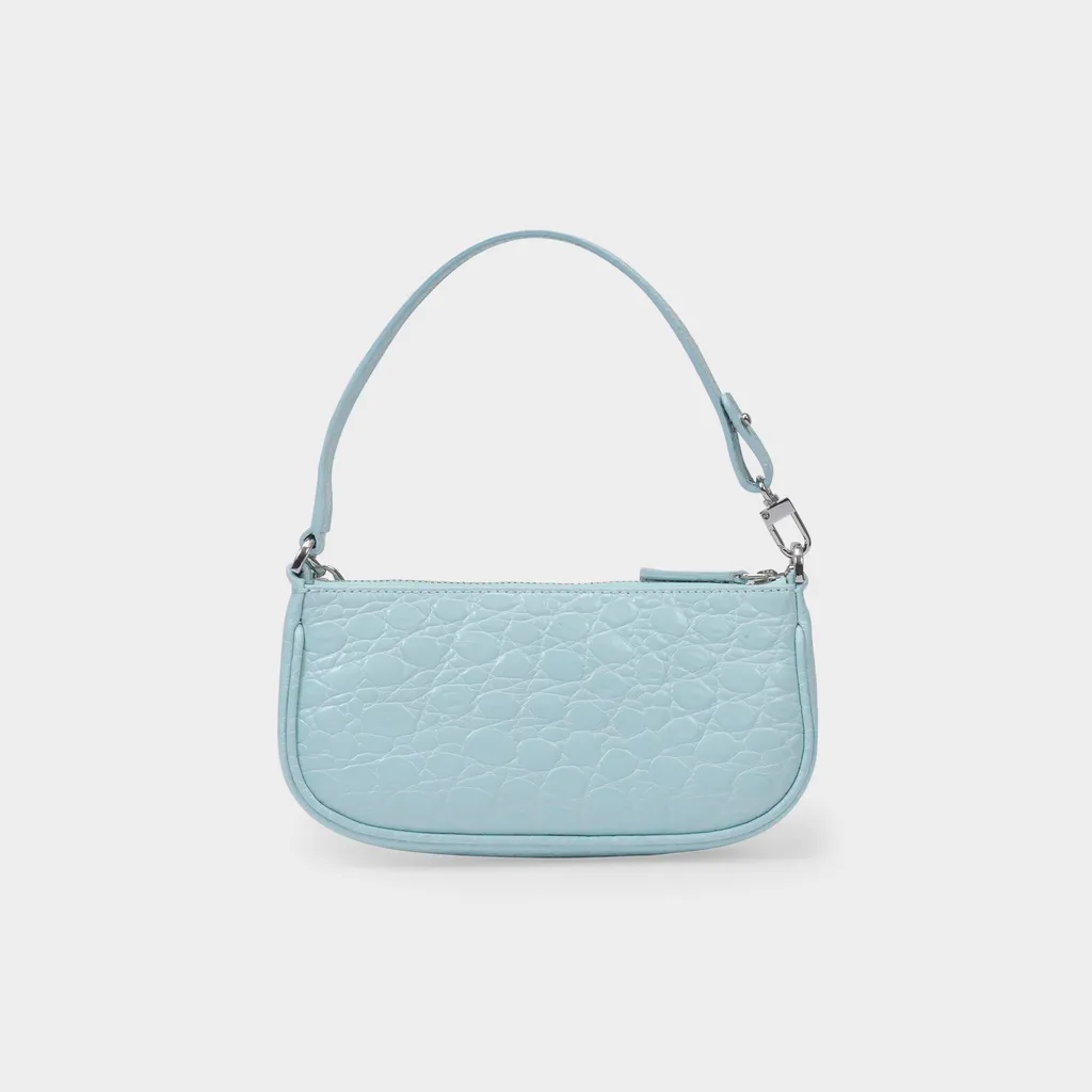 Rachel Croc-Embossed Leather Bag