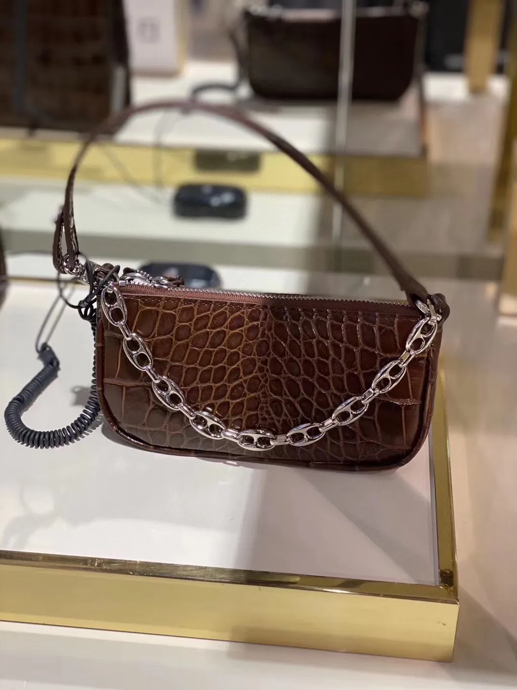 Embossed Zipper Tote