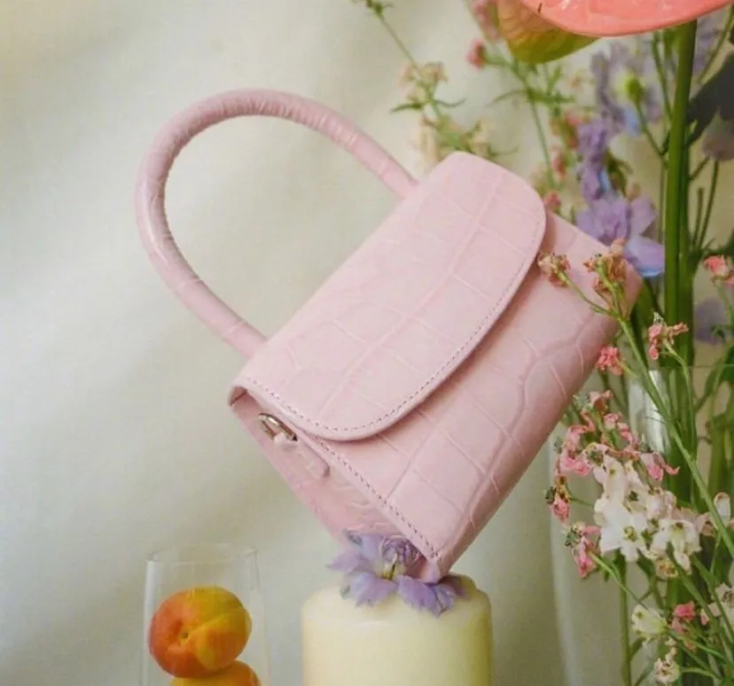 Embossed Top Handle Bag