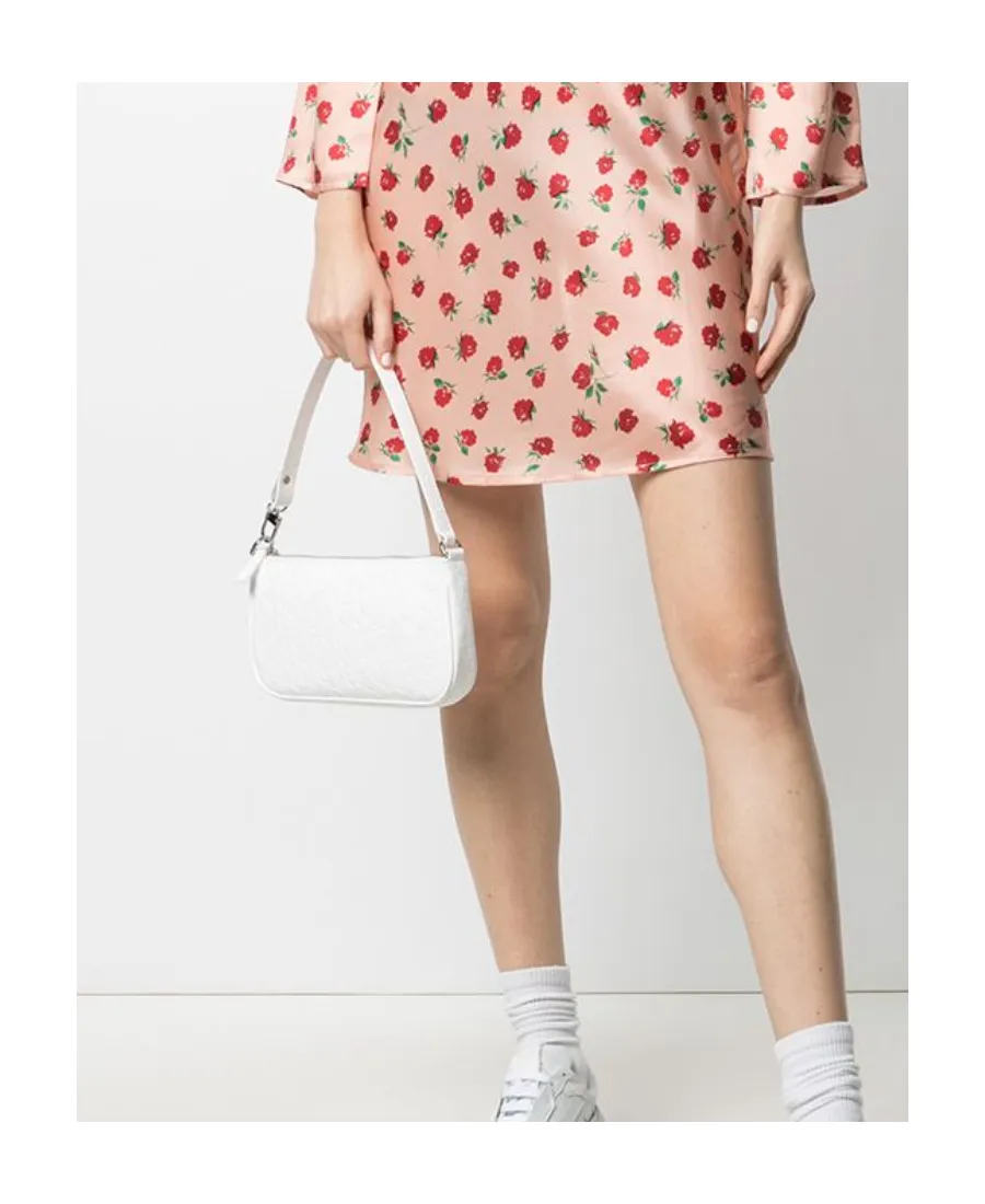One Shoulder Bag With Imitation Crocodile Pattern