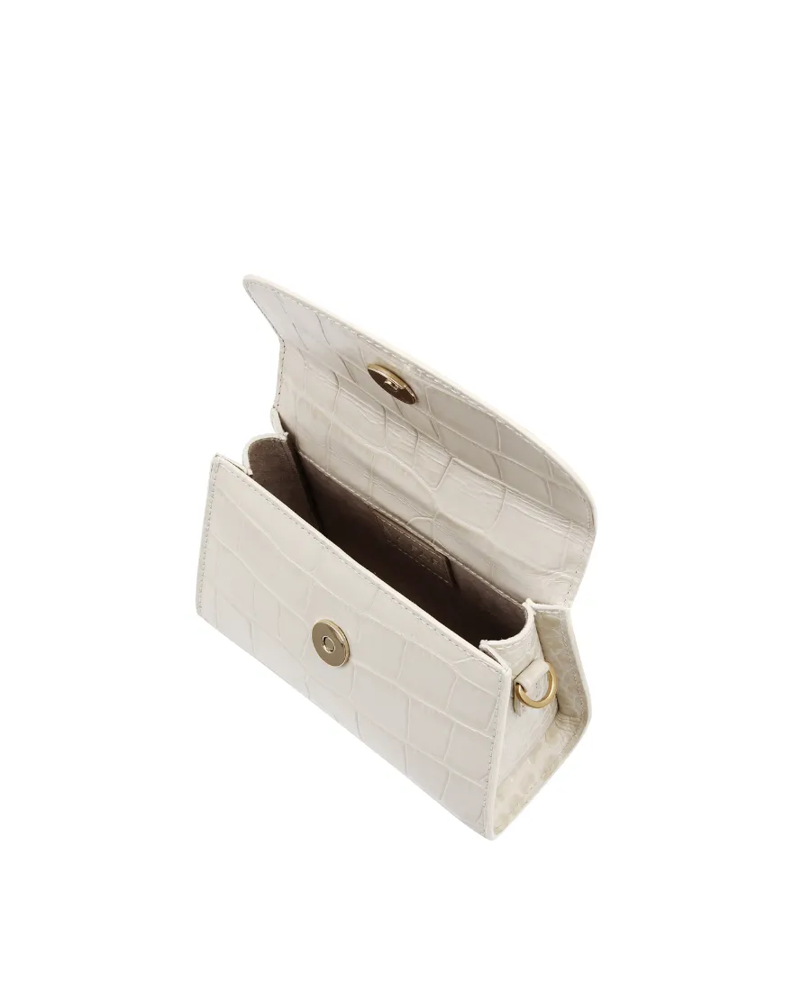 Mini Alligator Embossed Handbag