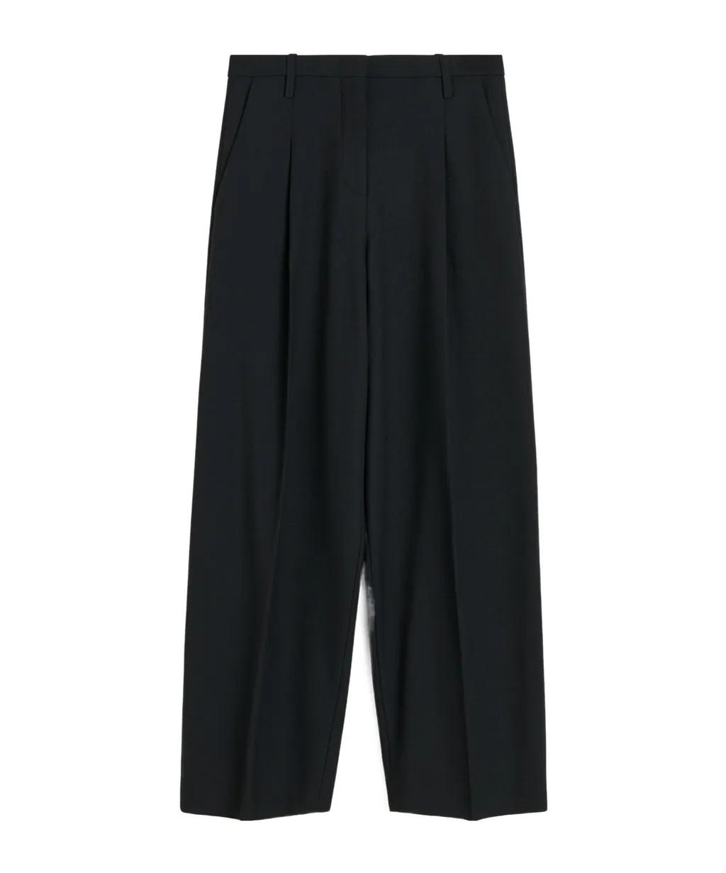 High-Waisted Wide-Leg Casual Pants