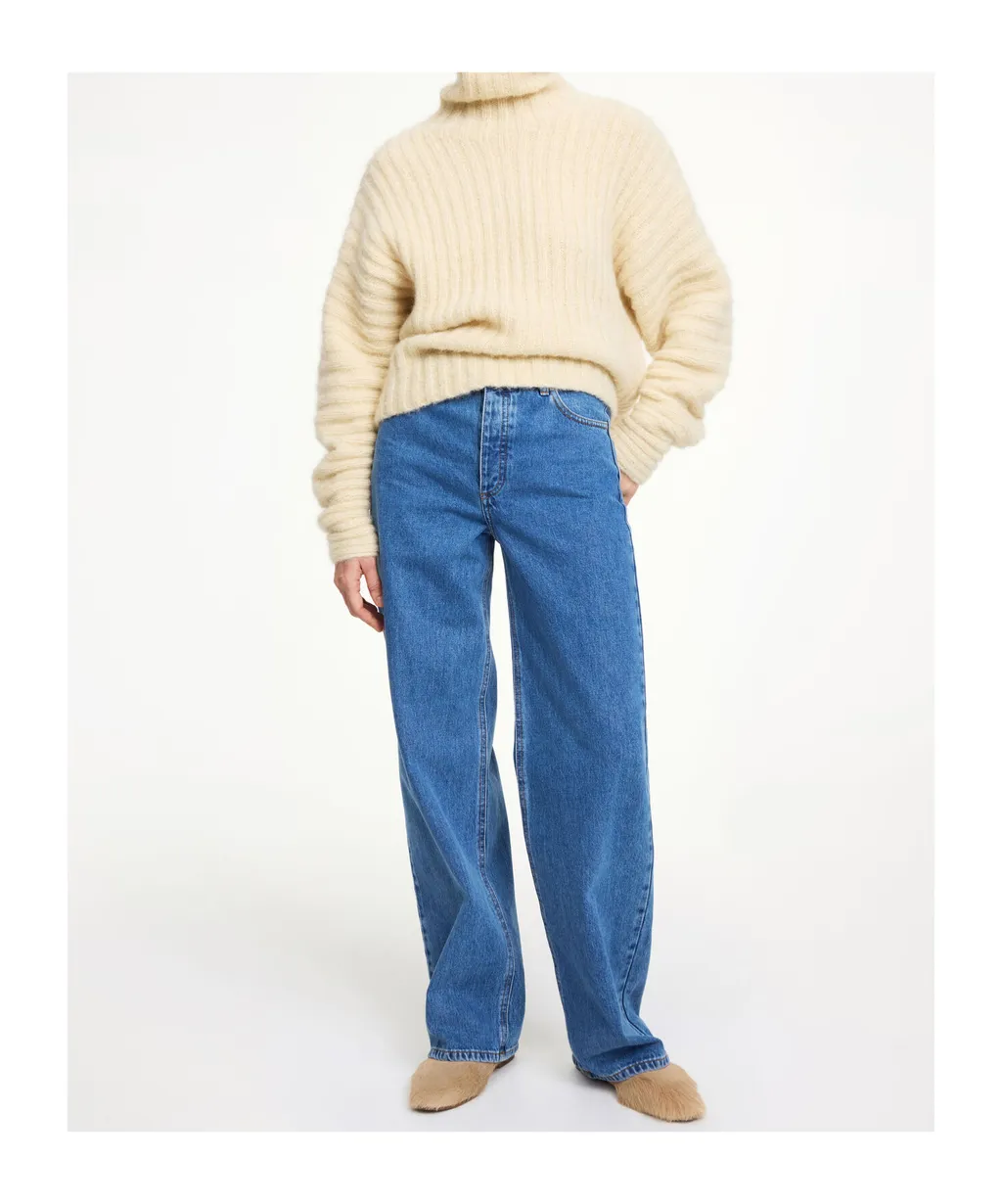Five-Pocket Cotton Jeans