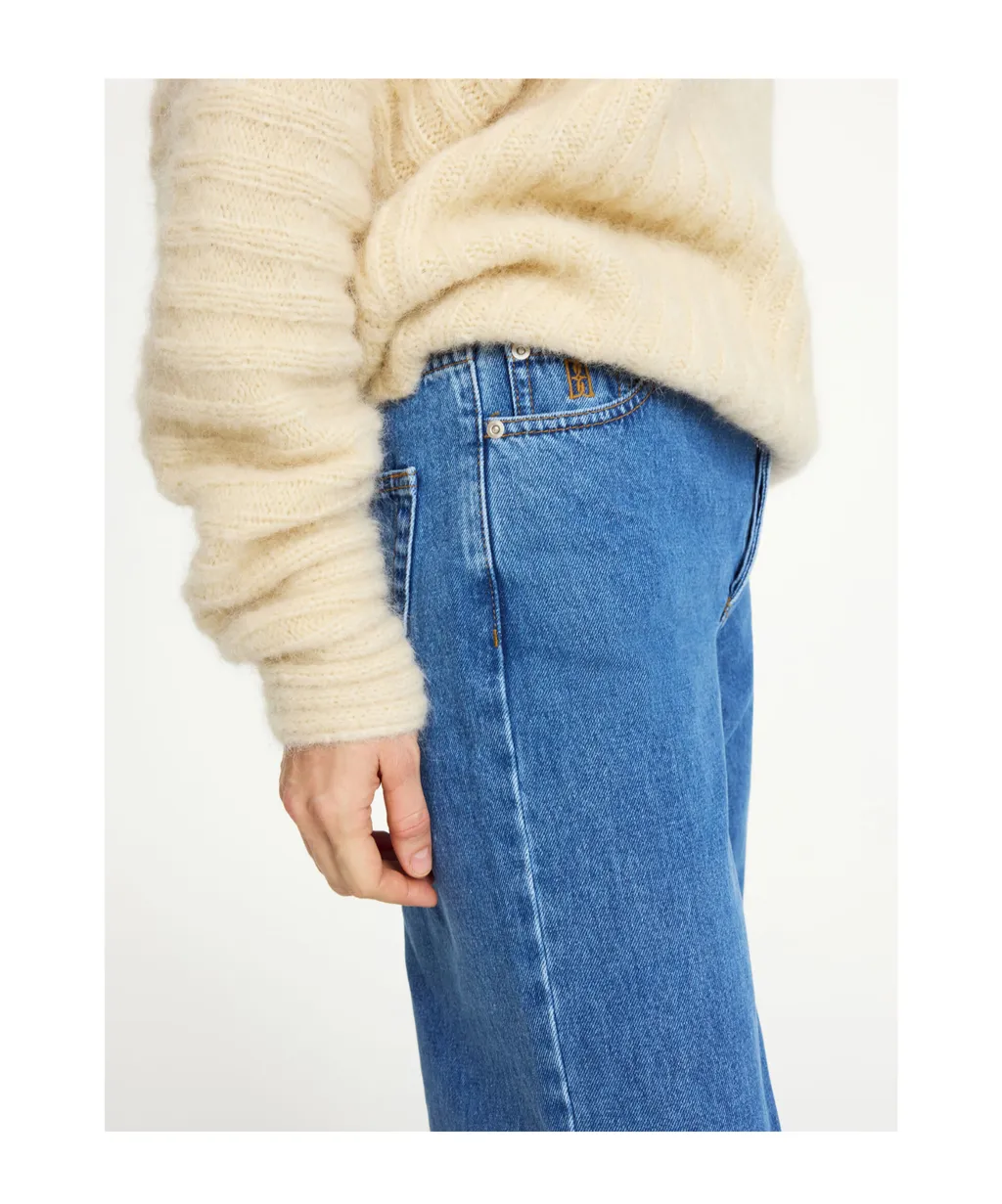 Five-Pocket Cotton Jeans