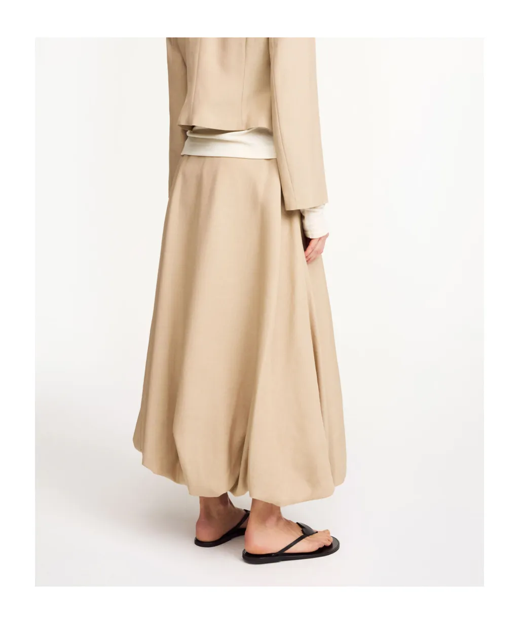 Aubrey Balloon-Hem Maxi Skirt