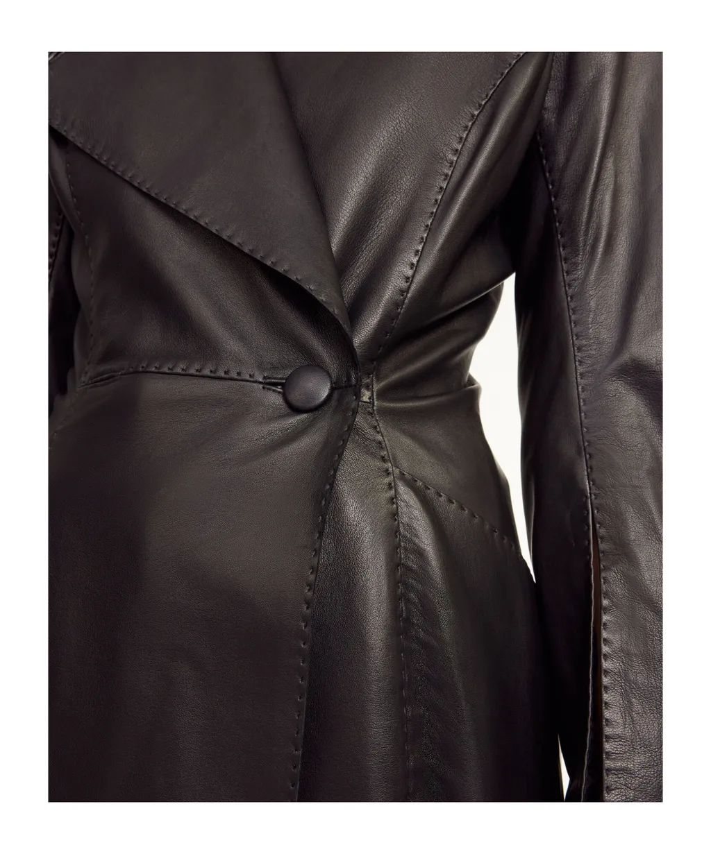 Sirrena Leather Coat