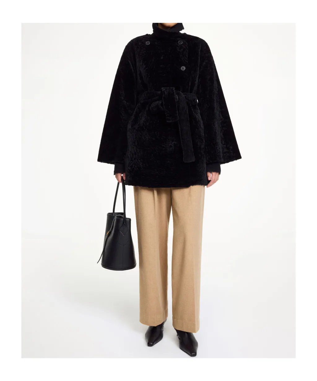 Button Belted Coat