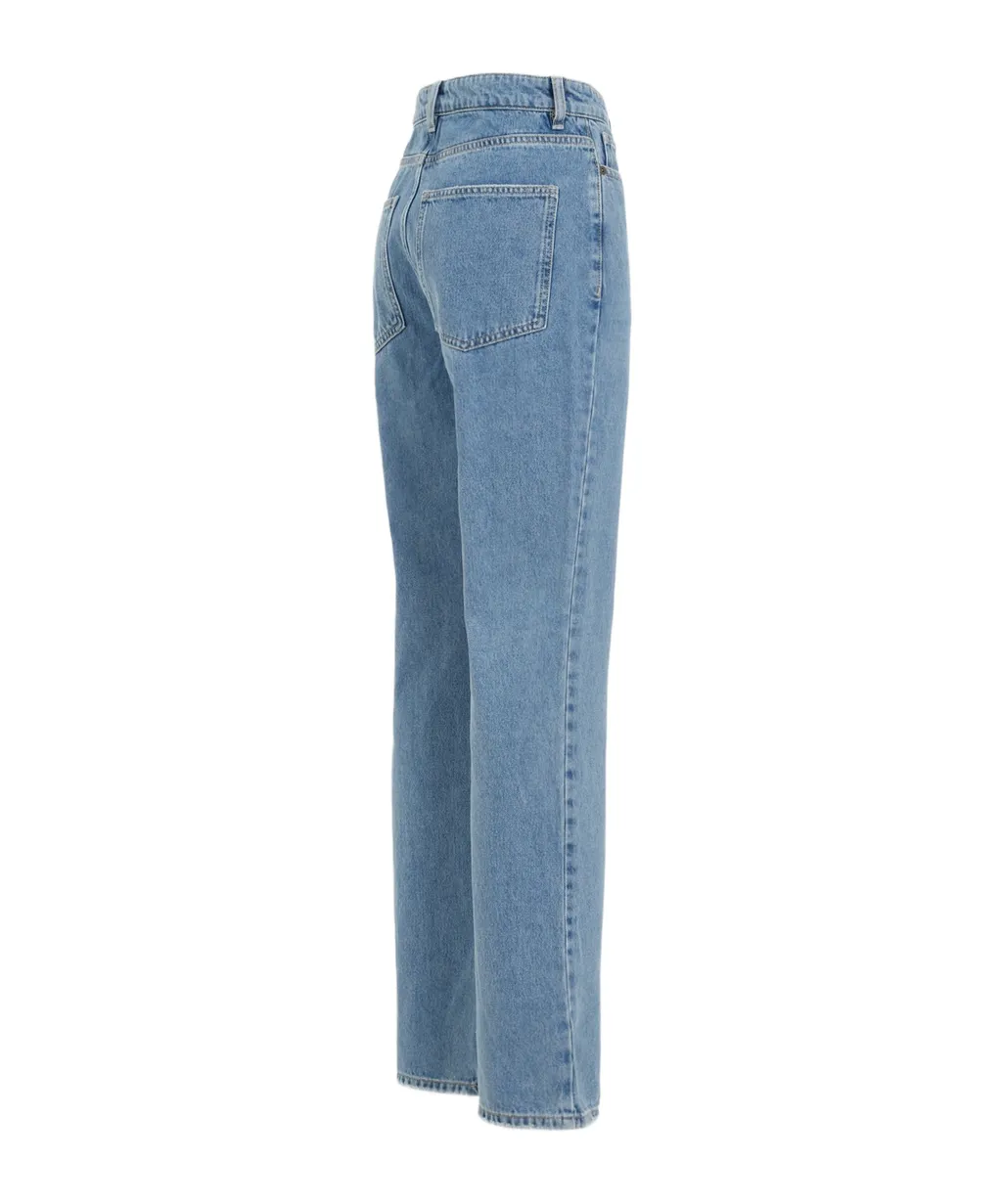 Miliumlo Mid-Rise Straight-Leg Jeans