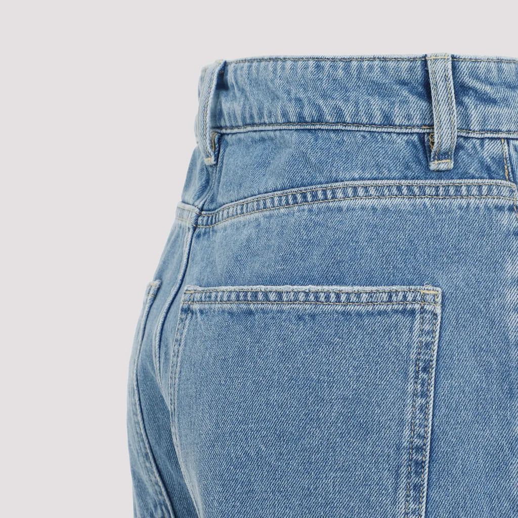 Miliumlo Mid-Rise Straight-Leg Jeans