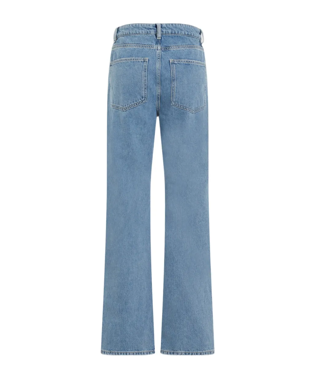 Miliumlo Mid-Rise Straight-Leg Jeans