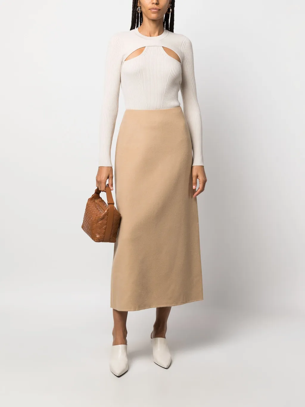 High Waist Midi Skirt