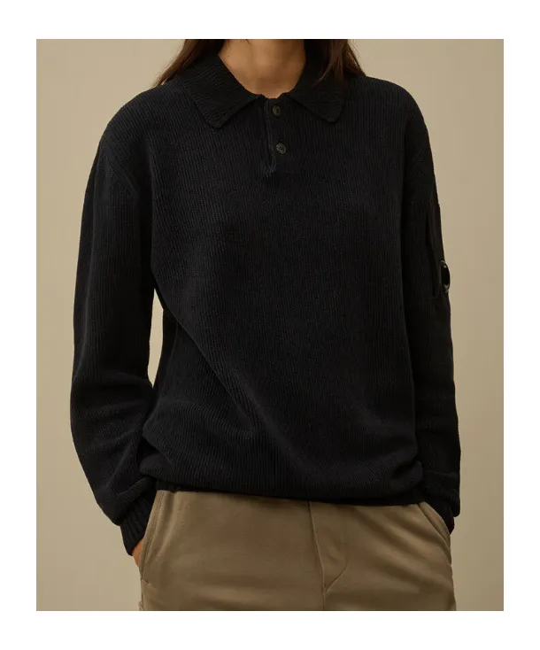Chenille Polo Knitwear