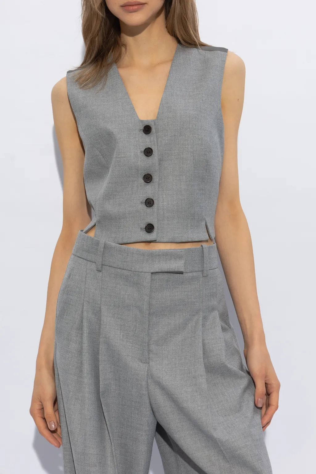 V-Neck Single-Breasted Waistcoat