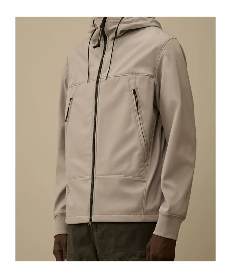 Hooded Zip-Front Jacket