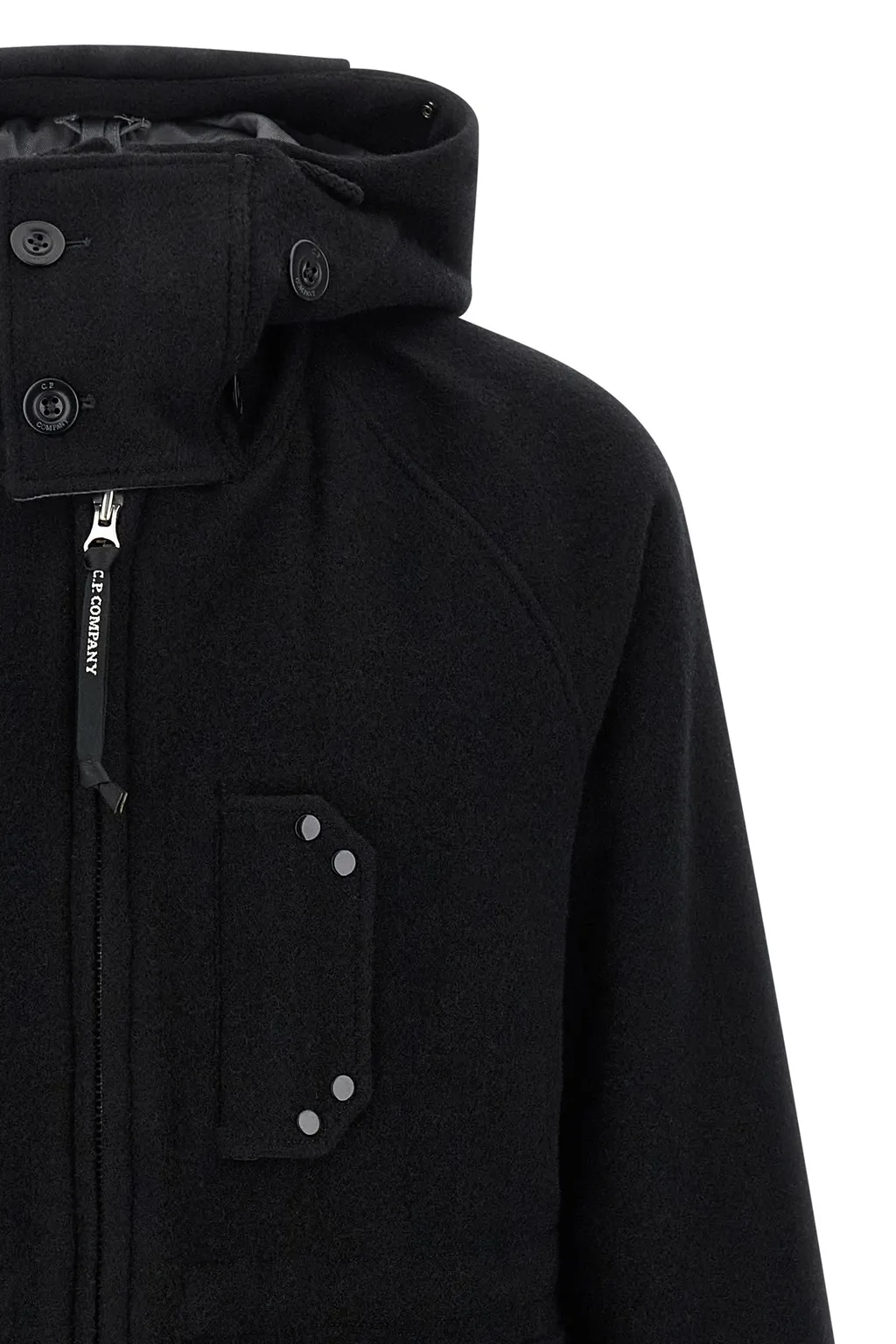 Hooded Wool Jacket