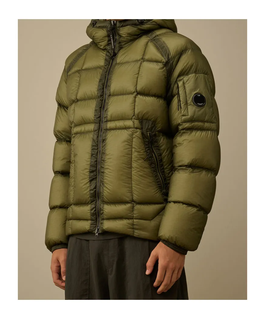 Lens-Detail Hooded Jacket