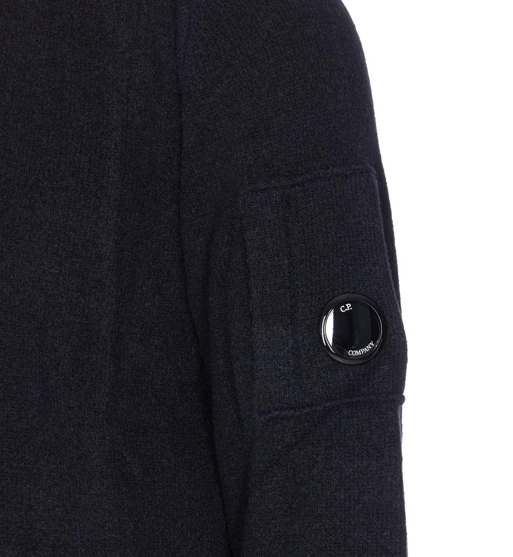 Half-Zip High Neck Sweater