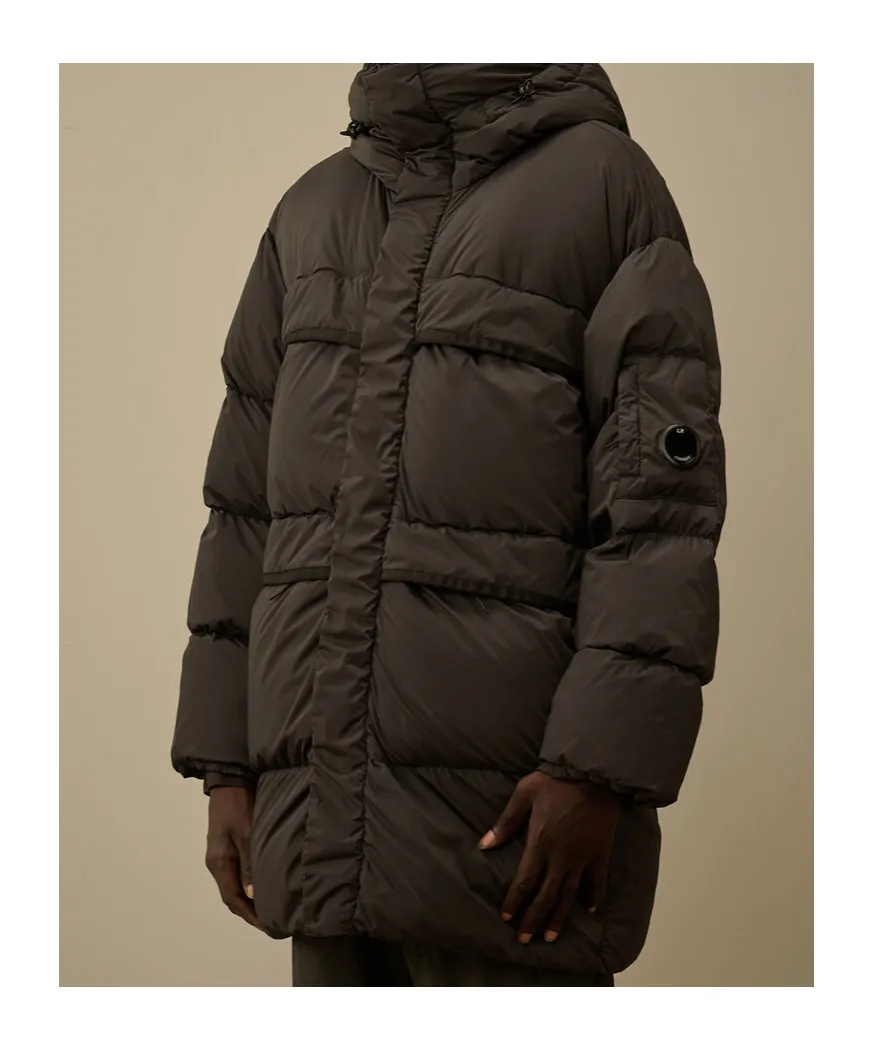 Long Hooded Down Jacket