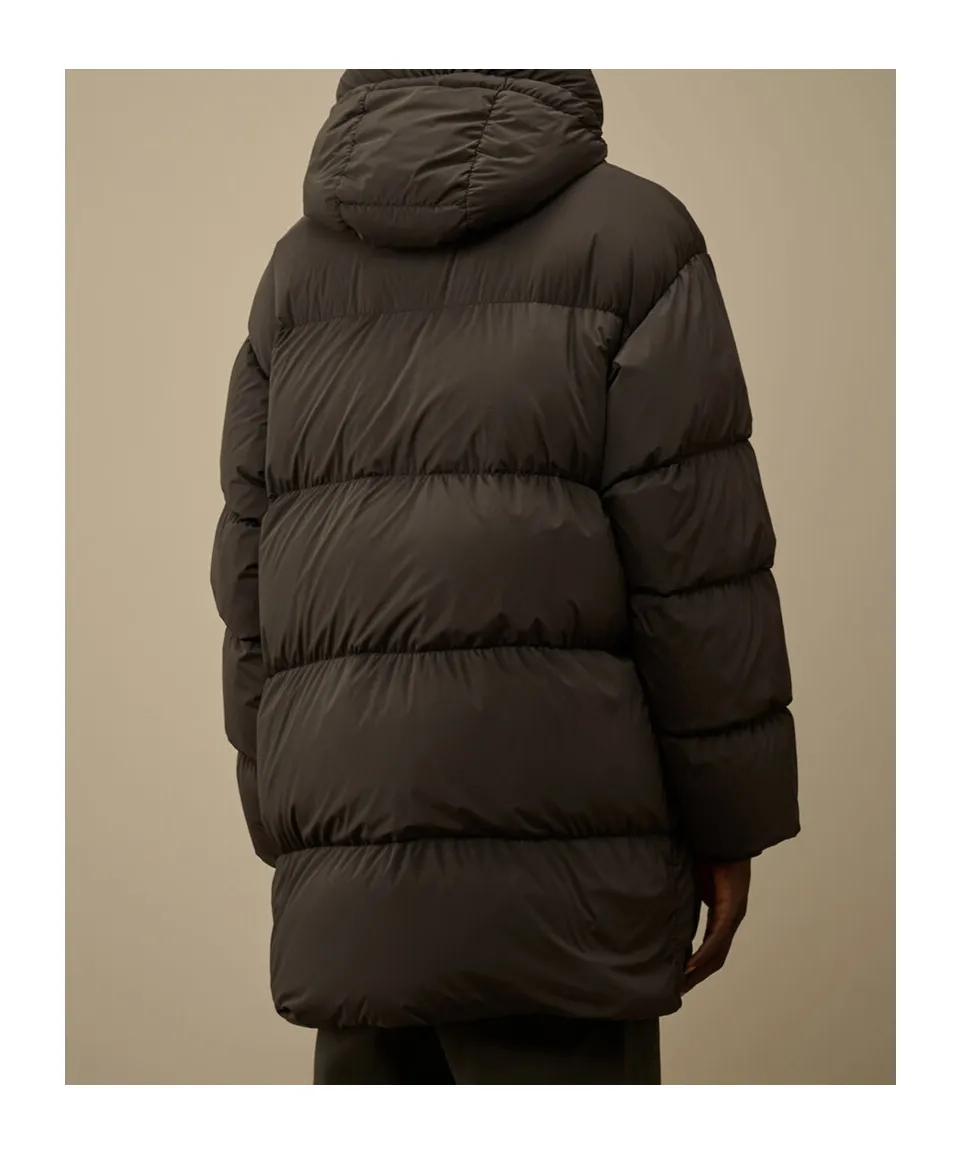Long Hooded Down Jacket
