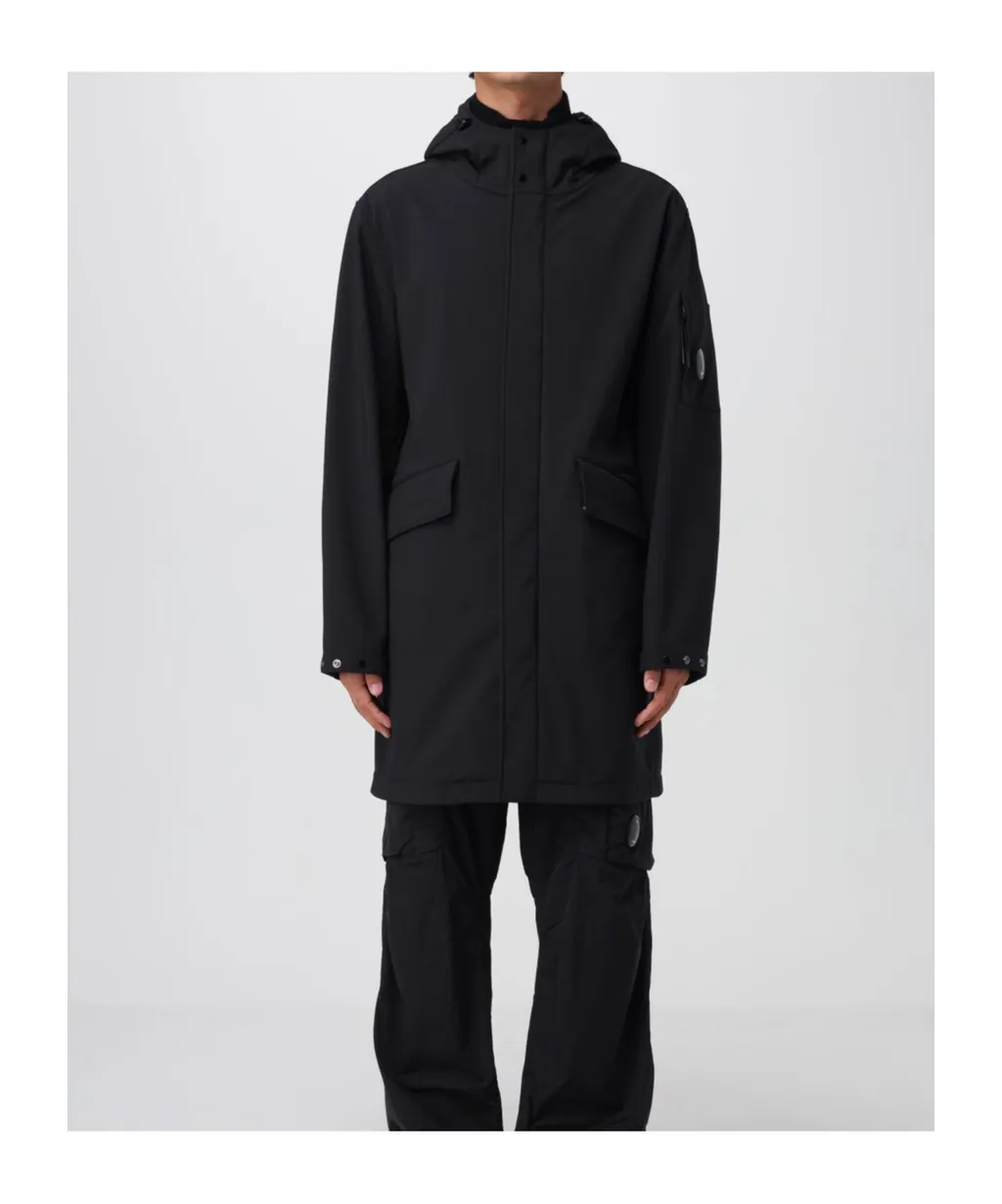 Lens-Detail Hooded Jacket