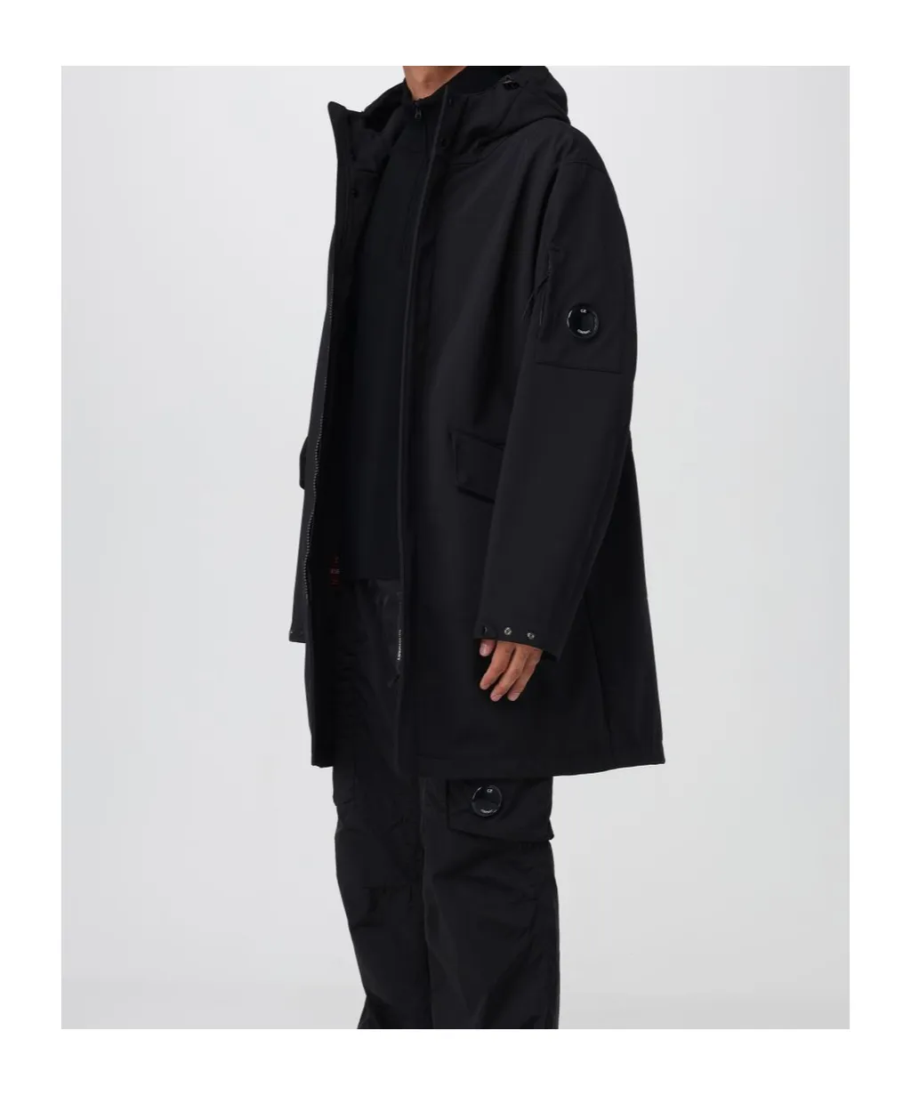 Lens-Detail Hooded Jacket
