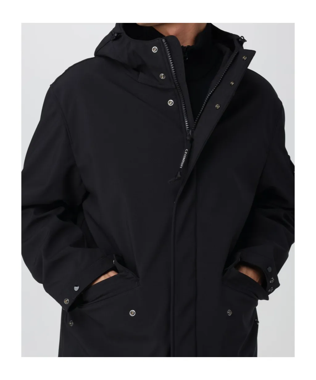 Lens-Detail Hooded Jacket