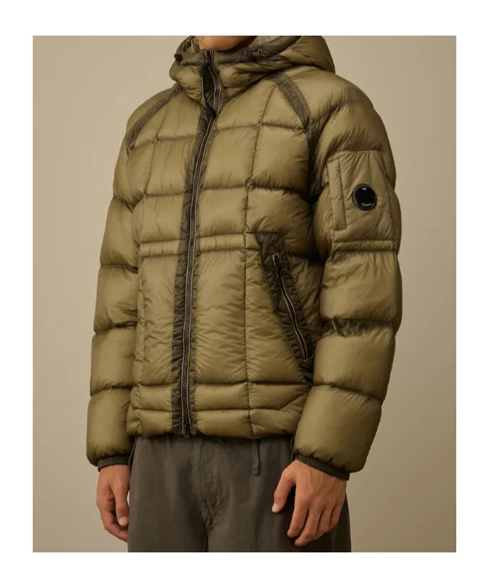 Lens-Detail Hooded Jacket