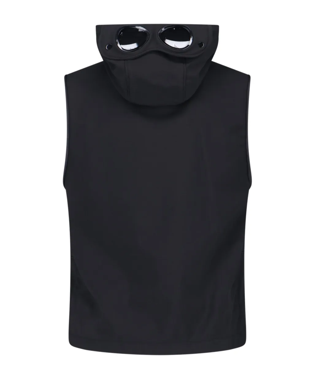 Goggle-Details Sleeveless Gilet