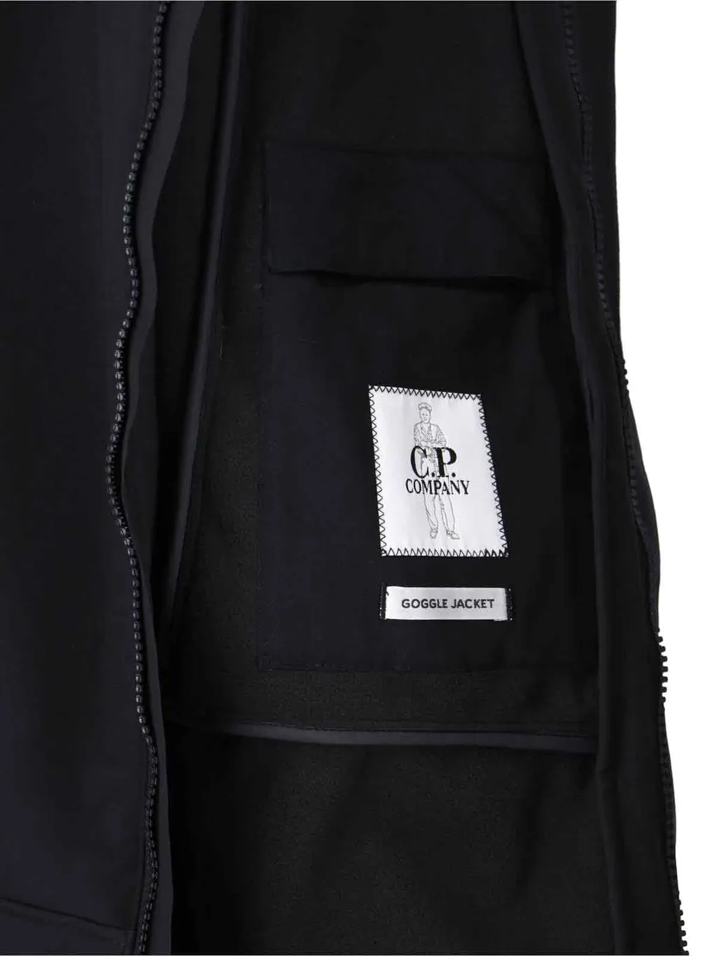 Goggle-Details Sleeveless Gilet